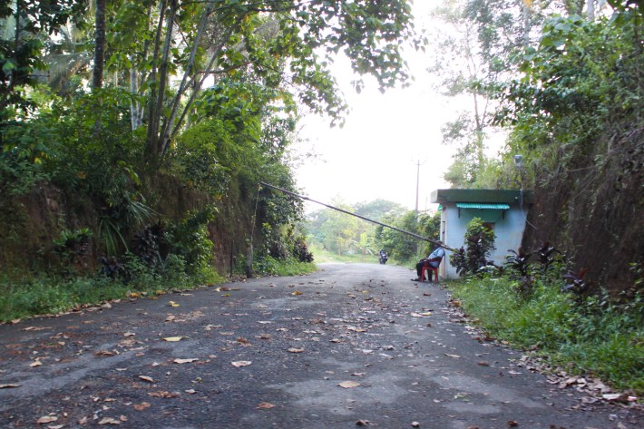 Though it isn't in operation, the garbage facility remains heavily guarded at all times.